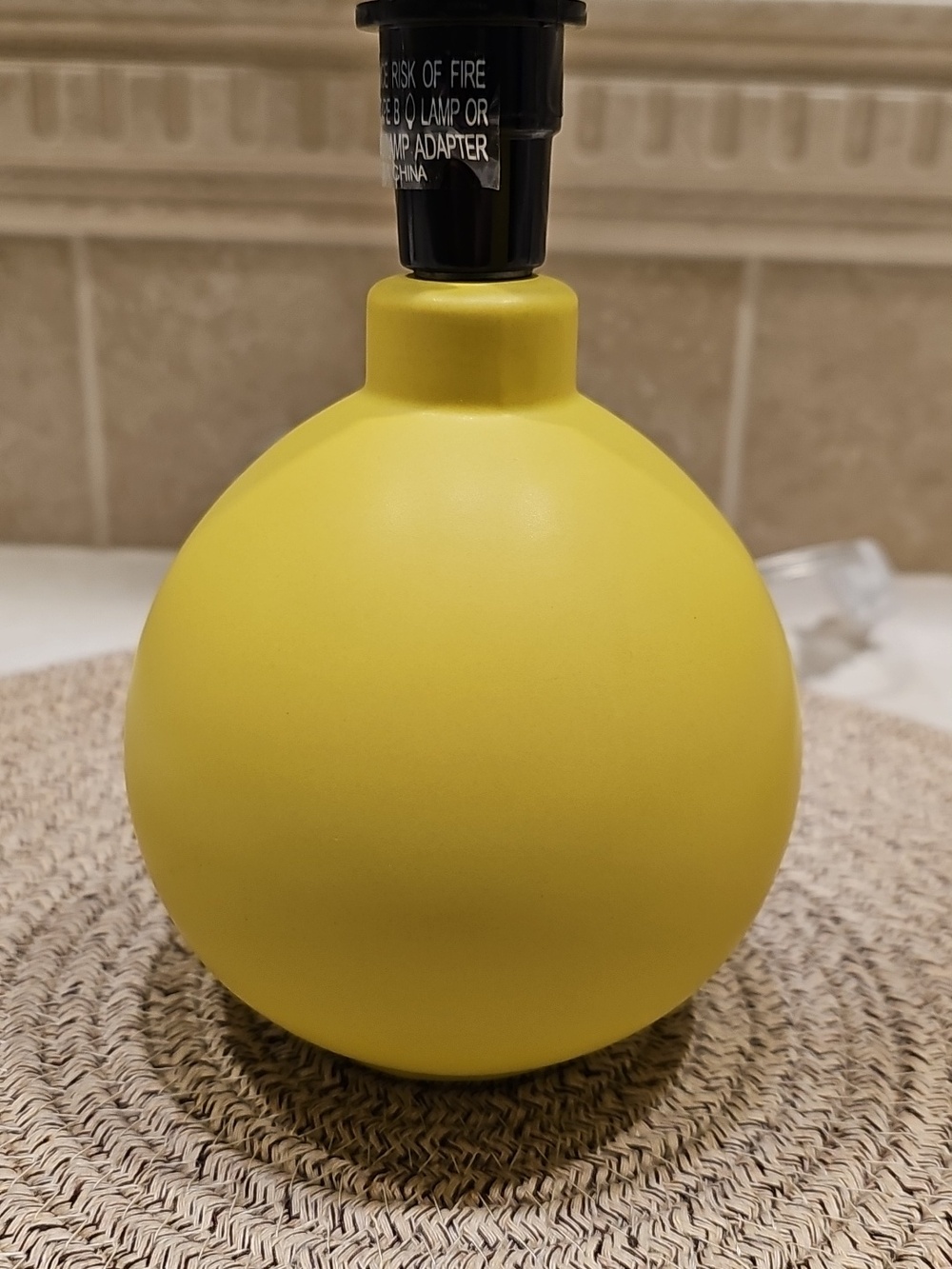 Room Essentials 10in. Sunflower Yellow Table Lamp - Picture 6 of 12